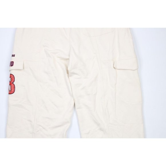 NOS Vtg 90s Marithe Francois Girbaud Mens 2XL Baggy Wide Leg Cargo Sweatpants - Picture 10 of 11
